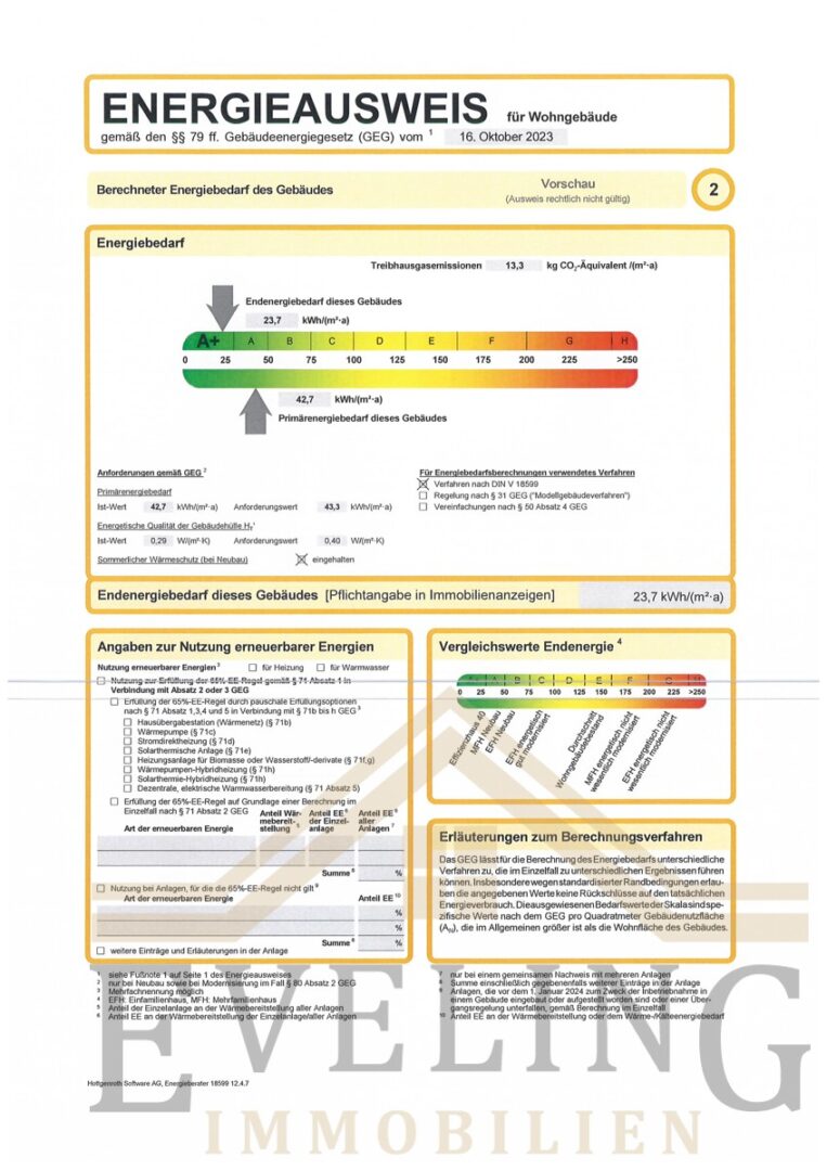 vorläufiger Energieausweis