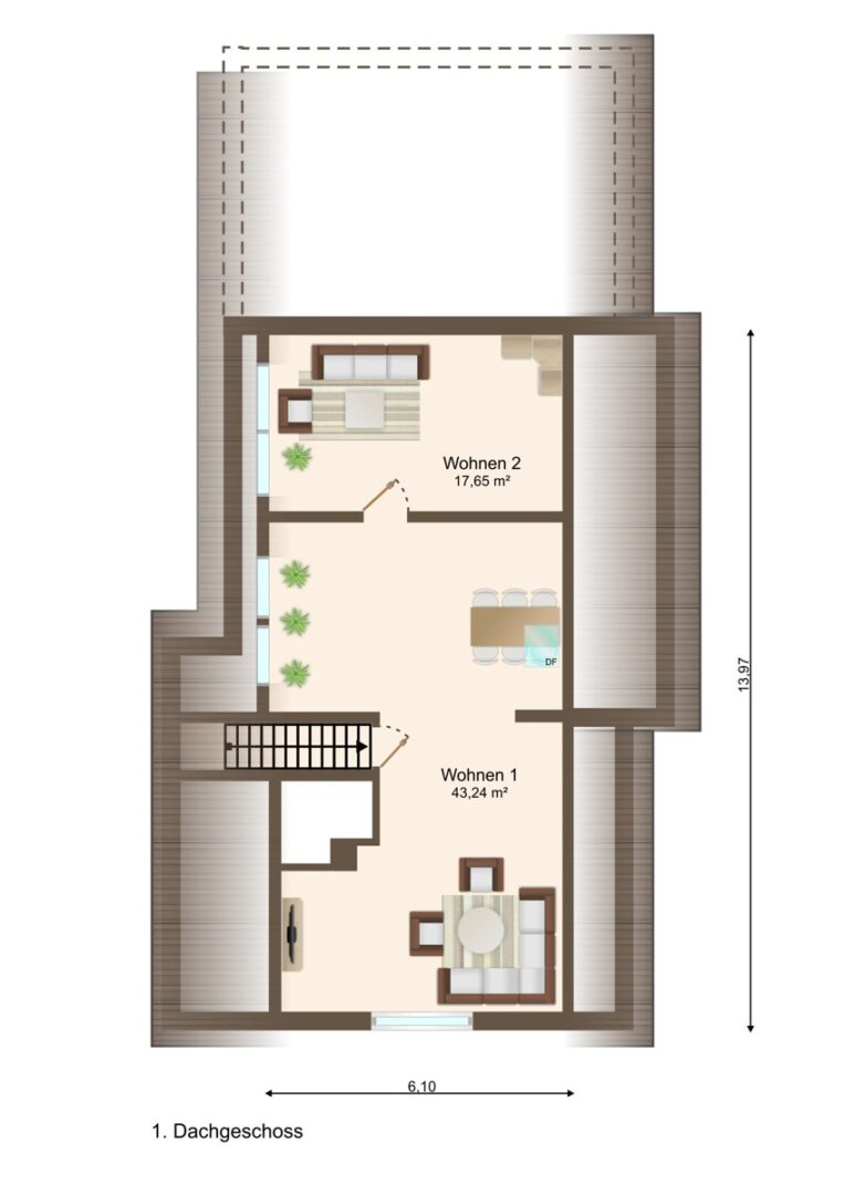 Dachgeschoss Gebäude B