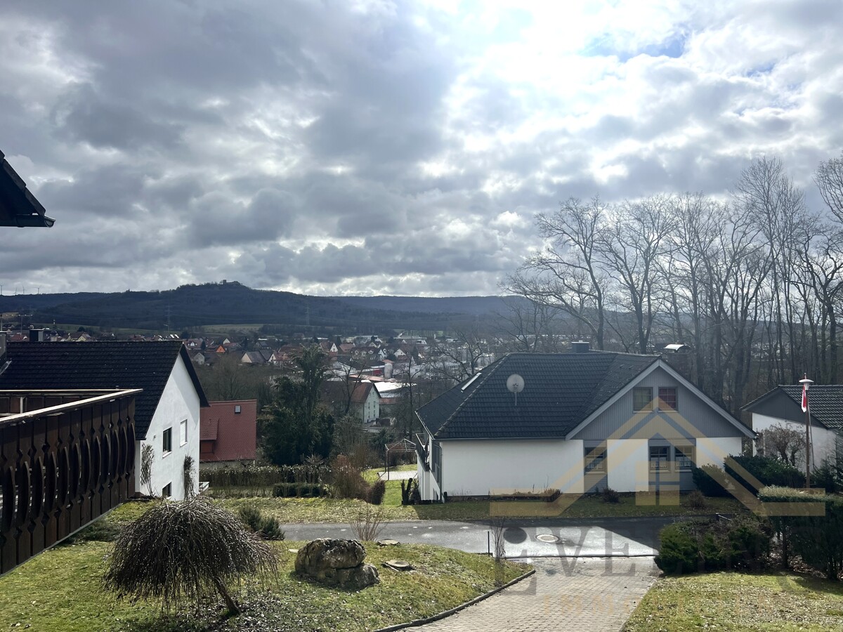 Aussicht vom Grundstück