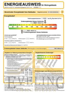 Energieausweis S. 2 Haus A