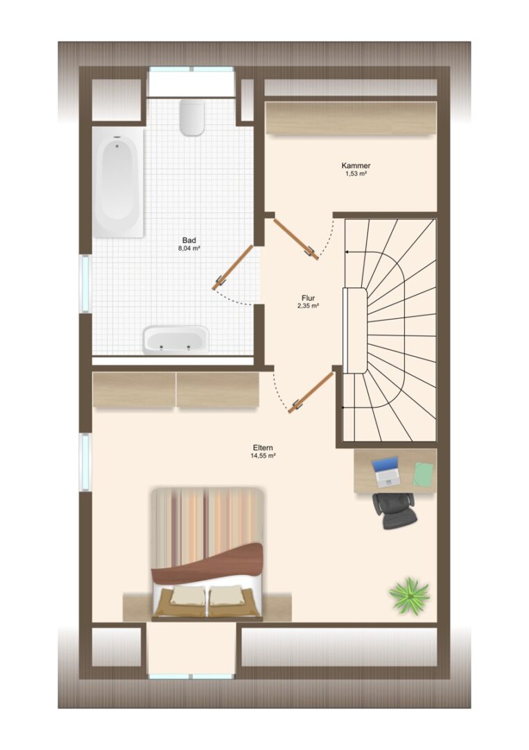 Grundriss DG Haus A