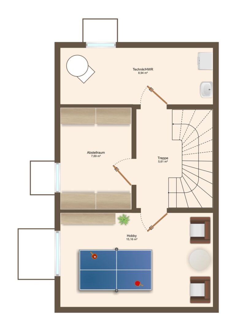 Grundriss UG Haus A