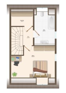 Grundriss DG Haus B