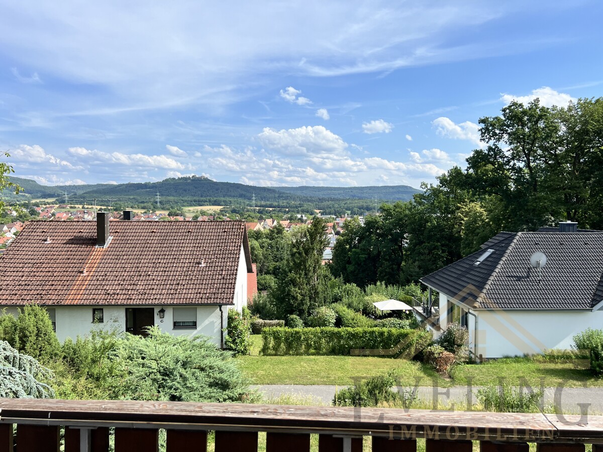 Blick vom Balkon