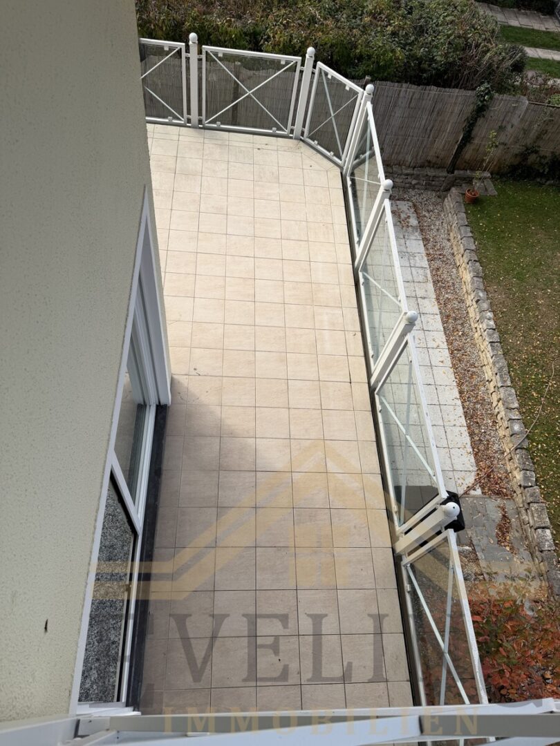 Terrasse Blick von oben