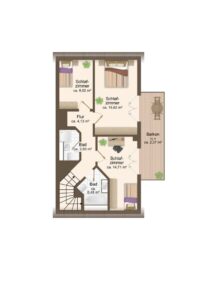 Grundriss 2. Etage (Dachgeschoss)