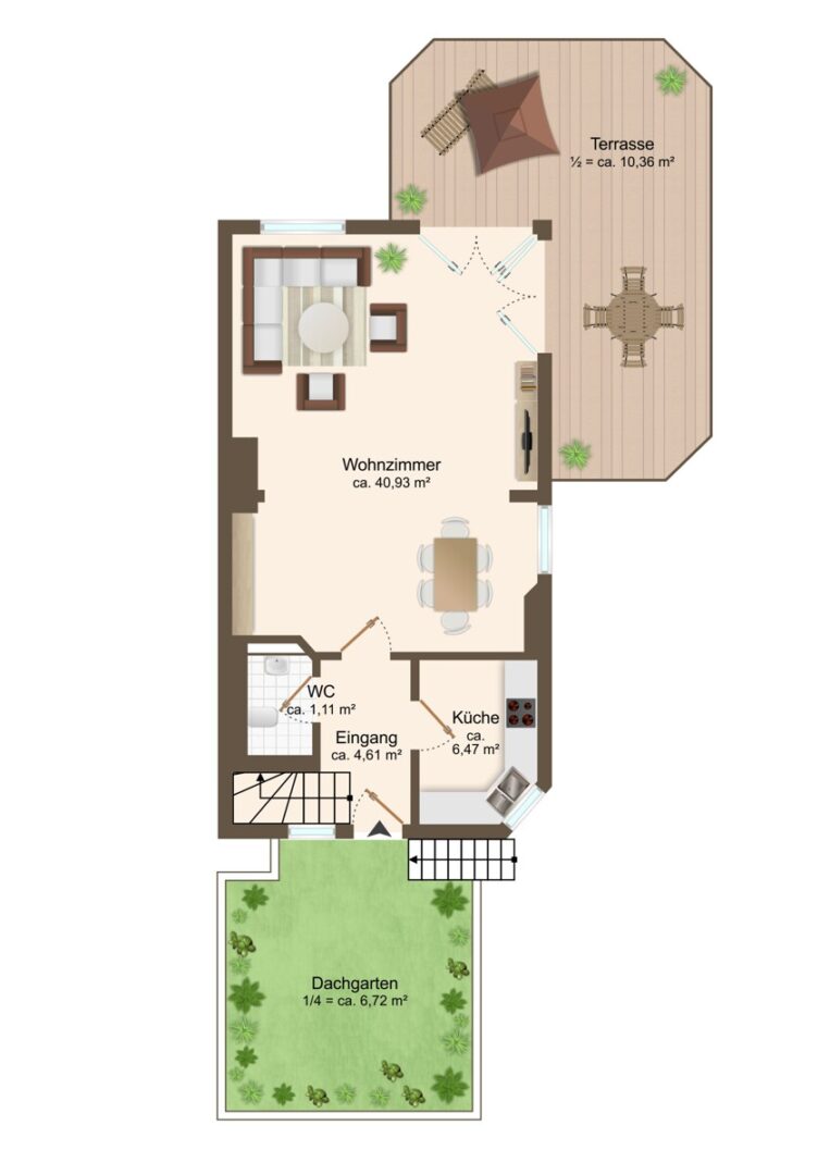 Grundriss 1. Etage (Obergeschoss)