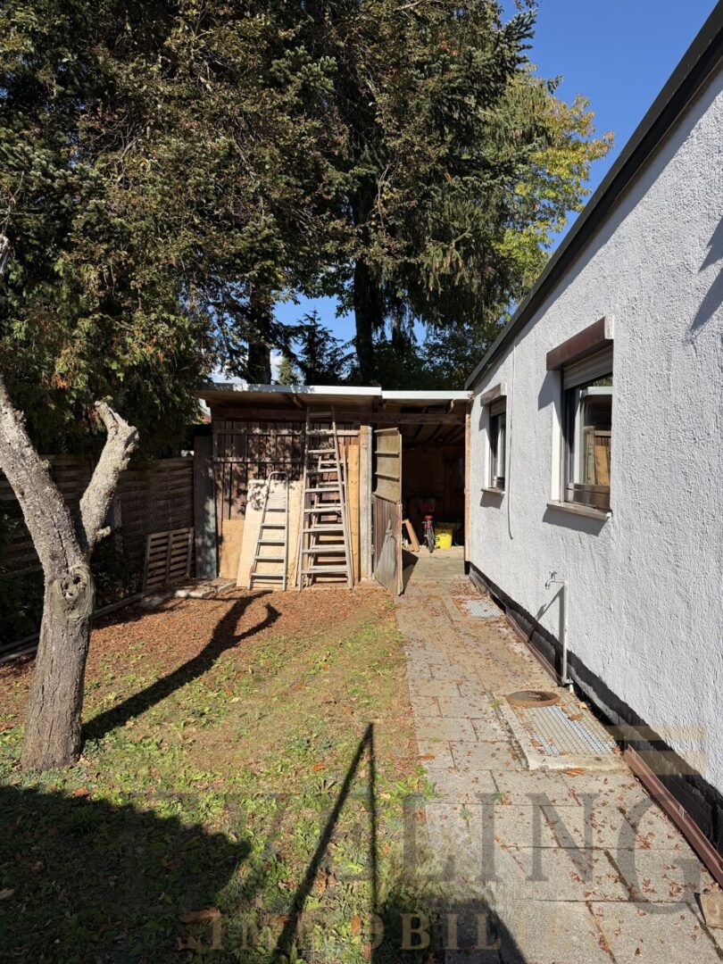 Garten zum Schuppen